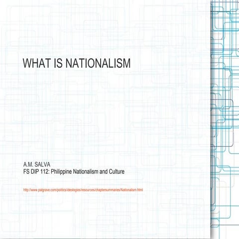 1.1 what is nationalism