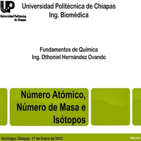 Numero Atomico, Numero de Masa e Isotopos