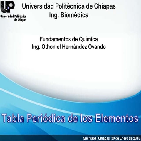 Tabla Periodica de los Elementos Quimicos
