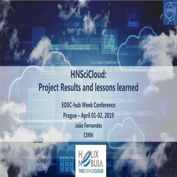 HNSciCloud: Project Results and lessons learned