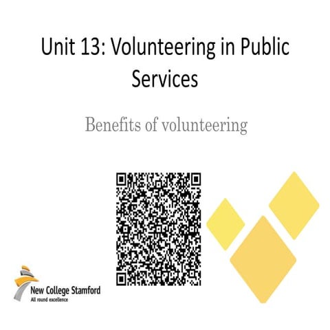 1 2 - what is volunteering and what are the benefits (for slideshare)
