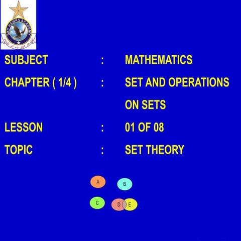 SET THEORY | PPT