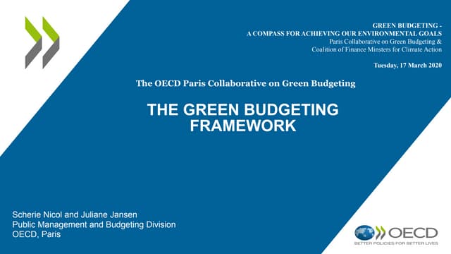 Session 1 - Scherie Nicol and Juliane Jansen - OECD