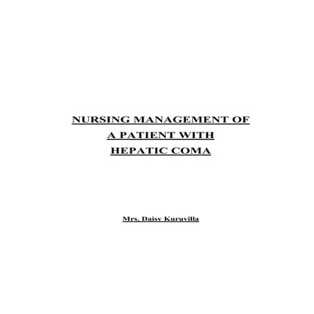 1. hepatic coma converted