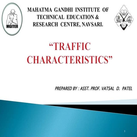 1.TRAFFIC CHARACTERISTICS (TE) 2170613 GTU