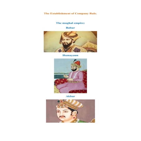 1.the establishment of company rule.