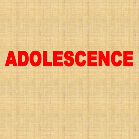Adolescence