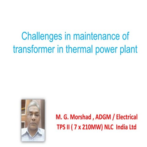 Transformer Maintenance 