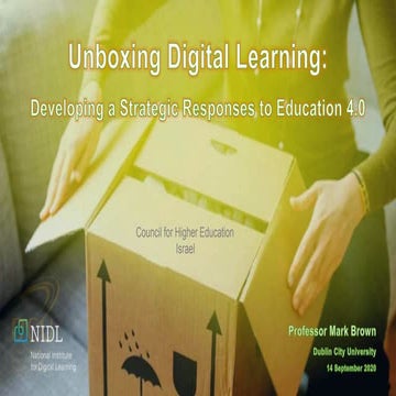 Unboxing Digital Learning: Developing a Strategic Response to Education 4.0