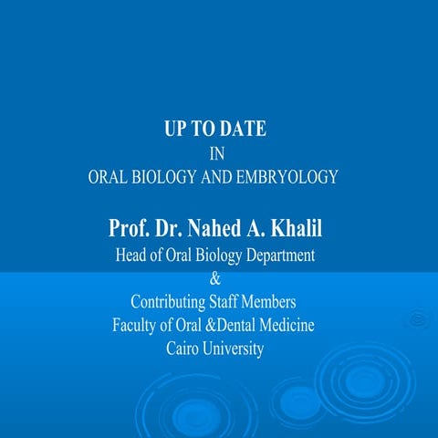 Oral Histology "tooth development"
