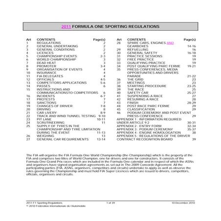 1 2011 sporting regulations 10-12-2010