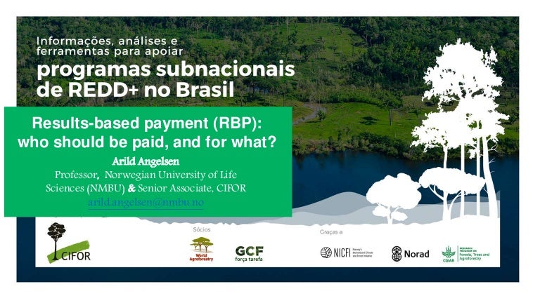 thumbnail of  Results-based payment (RBP): Who should be paid, and for what?