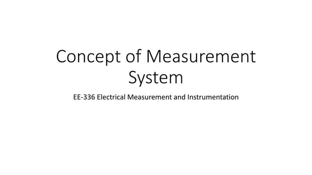 1. emi   concept of measurement system