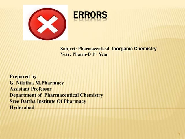 1 Errors Ppt Ppt 1 Errors Ppt Ppt