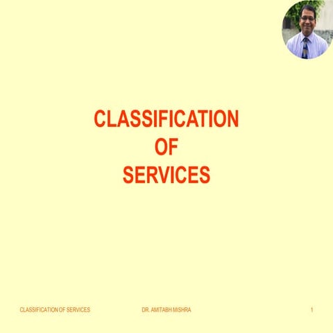 Classification of Services