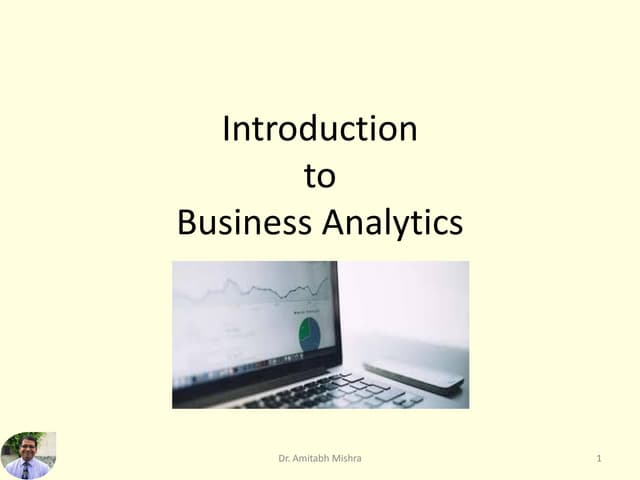 Introduction to Business Analytics