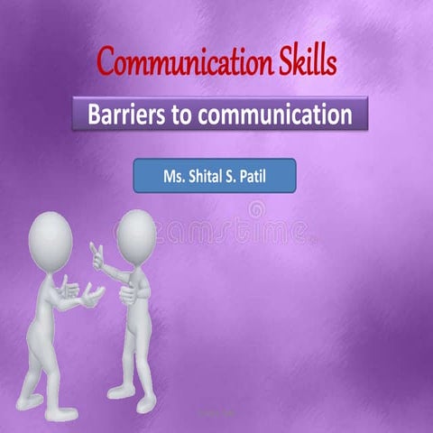 1.2 barriers to communication