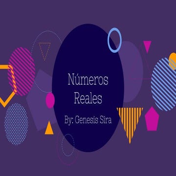 Números Reales - Genesis Sira