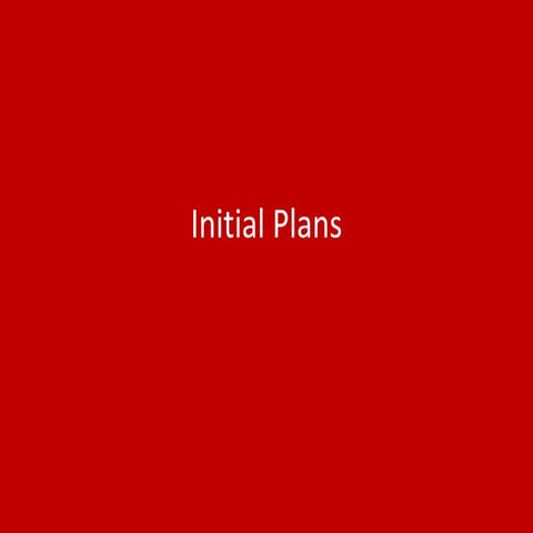 1. initial plans