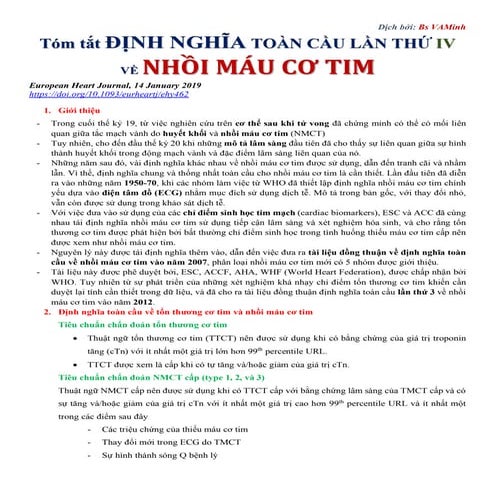 Chẩn đoán và điều trị NMCT | PDF