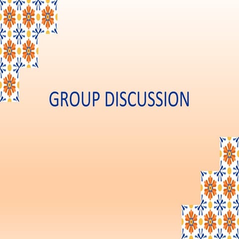 1. group discussion