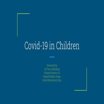 covid 19 in children