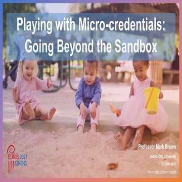 Playing with Micro-credentials: Going Beyond the Sandbox 