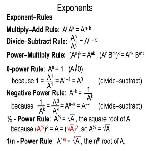 1.1 exponents t
