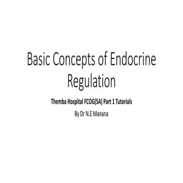 1. basic concepts of endocrine regulation