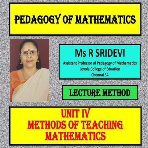 1. lecture method