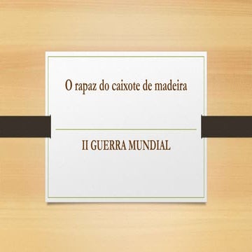  o rapaz do caixote de madeira