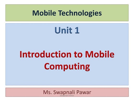 Mobile Technology