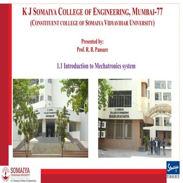 1.1 introduction to mechatronics