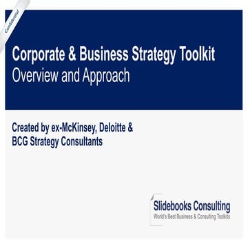 Corporate and Business Strategy Toolkit