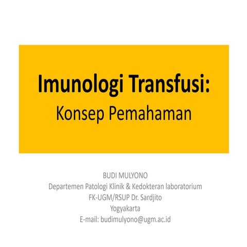 Imunologi transfusi