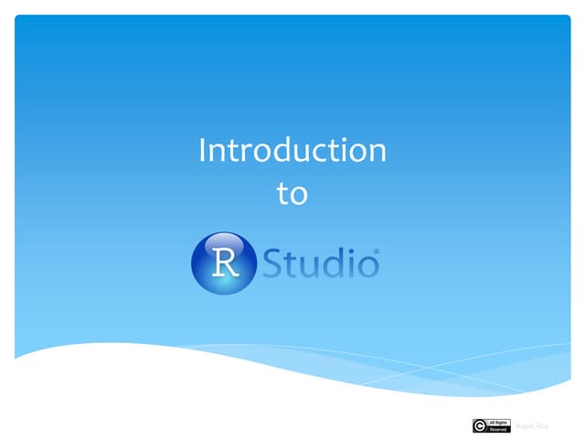 Introduction to R and R Studio