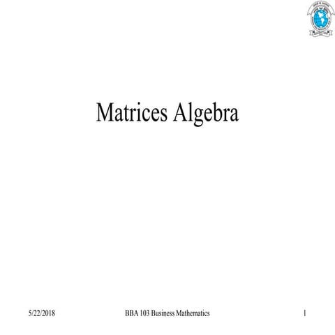 1. matrix  introduction