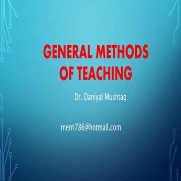Introduction to teaching - Unit 1