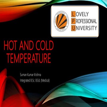 Hot and Cold Temperature - Class 7