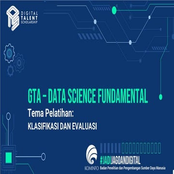 1. klasifikasi dan evaluasi