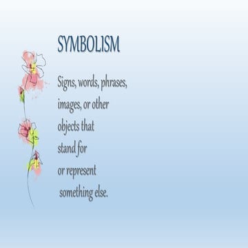 Some examples of symbolism 