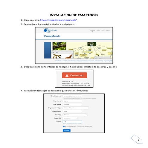 Instalacion de cmaptools
