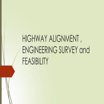 1. ii Highway Alignment,, Engineering Survey and feasibility study.pdf