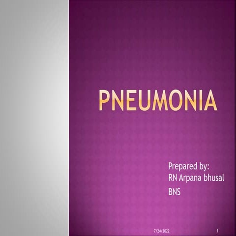 PNEUMONIA | PPTX