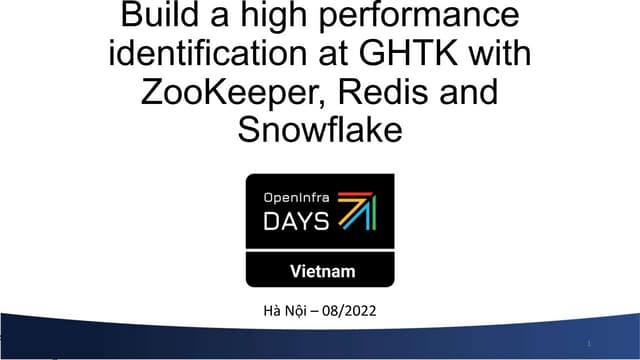 Room 1 - 3 - Lê Anh Tuấn - Build a High Performance Identification at GHTK wi...