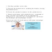 1. Develop a product service idea.A. Describe the productservi | DOCX