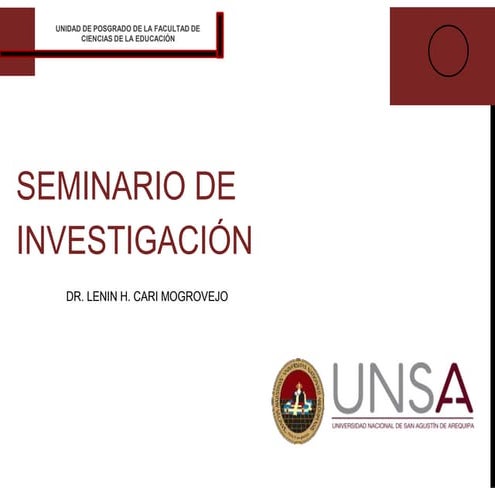 SEMINARIO DE INVESTIGACIÓN