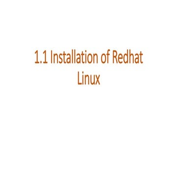 1.1 Installion of  Redhat Linux.pptx