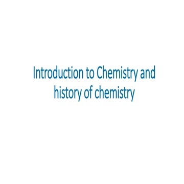 1. Introduction to Chemistry and history of chemistry.pptx