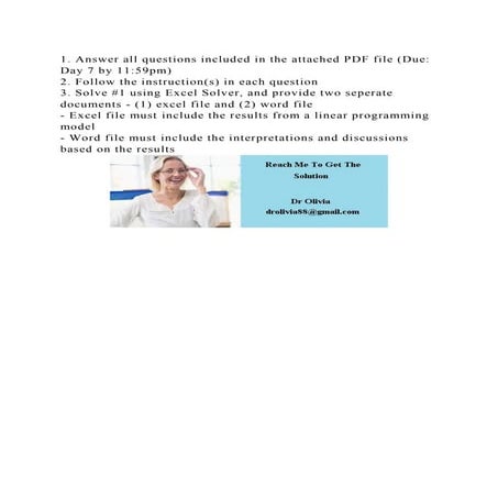 1. Answer all questions included in the attached PDF file (Due Day .docx